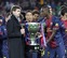 El FC Barcelona recibe la Copa de campeón de la Liga BBVA