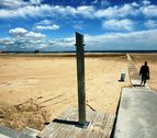Imagen de la playa de Torredembarra (Tarragona), este mes de mayo.
