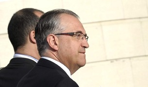 Enrique Maya ha declarado este lunes por las dietas de Caja Navarra.