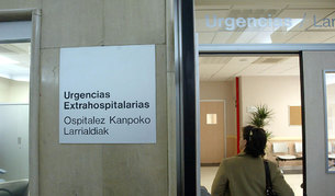 Acceso a las urgencias extrahospitalarias del ambulatorio San Mart&iacute;n.	