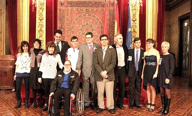 Recepción a los ESpcpieALISTAS en el Palacio de Navarra
