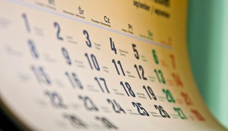 El próximo año, el calendario laboral tiene una fiesta laboral nacional menos y no facilita libranzas adicionales  .. SXC
