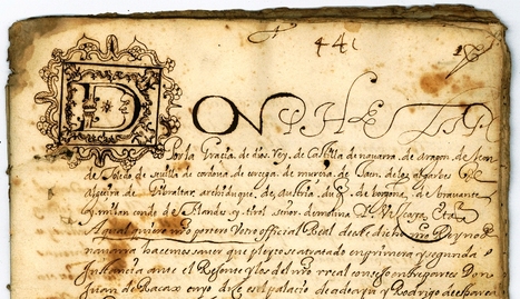 Provisión Real de Felipe III, de 1605, entre los documentos del fondo familiar Ladrón de Cegama. GOB. DE NAVARRA