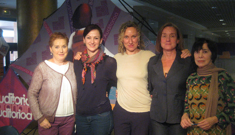 Marian Yárnoz, Arantxa Villanueva, Cristina Álvarez, Eva Espuelas y Paula Gutiérrez.. T.B.