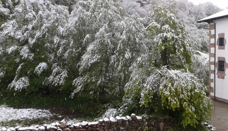 Nieve en Lantz este s&aacute;bado.