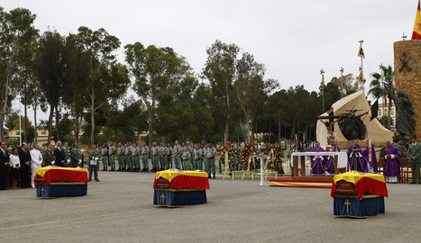 Los f&eacute;retros de los tres suboficiales fallecidos en la Base de la Brigada de la Legi&oacute;n "Alvarez de Sotomayor" en Viator