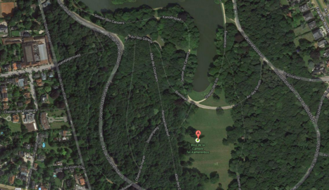 Vista del parque del Bois de la Cambre, en Bruselas. Google Maps