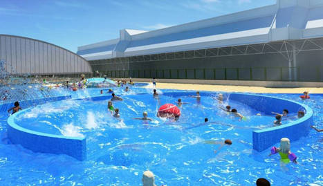 Recreación de la futura piscina de olas.. cedida