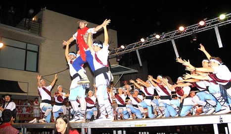Paloteado en fiestas de Ribaforada 2014 (25 de agosto)