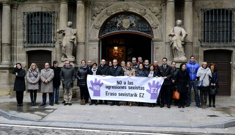 Concentración contra la agresión sexual en Pamplona