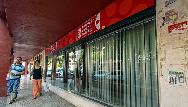 Imagen de una oficina de empleo en Estella.