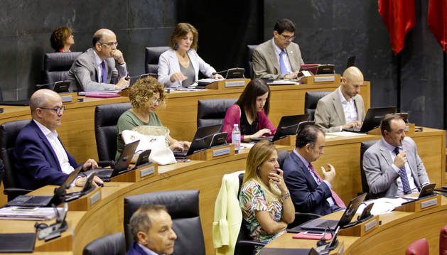 Foto del Pleno del Parlamento de Navarra de este jueves.
