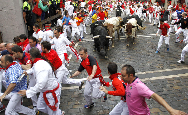 Cuarto encierro de San Fermín. BUXENS..