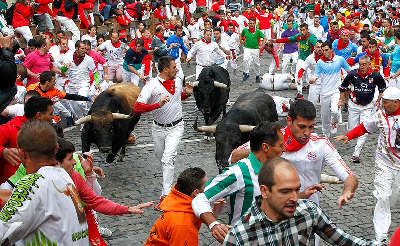 Cuarto encierro de San Fermín. RUDY..