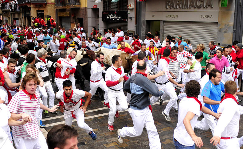 Cuarto encierro de San Fermín. GALDONA..