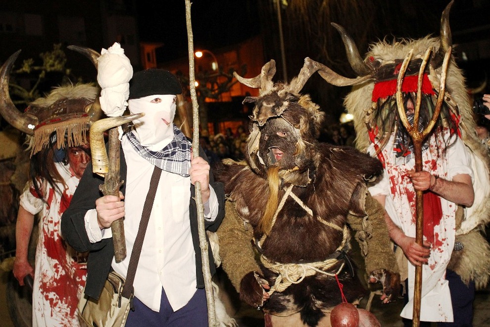 Personajes del carnaval de Alsasua. ARCHIVO/CORDOVILLA