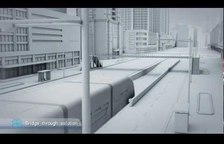El 'Straddling Bus', novedoso sistema de transporte público