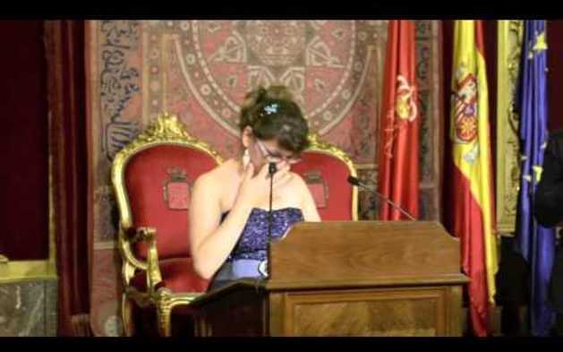 Discurso de Kati Sornoza en la recepción en el Palacio de Navarra