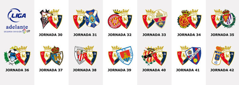Los 13 partidos de Osasuna