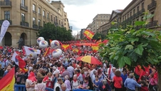 Final de la manifestación.