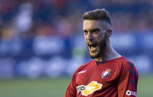 Roberto Torres celebró de esta forma el gol que decidió el partido. Es su décimo de la temporada.