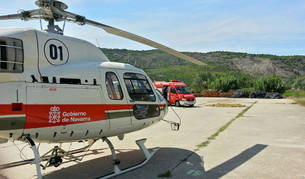 foto de Helic&oacute;ptero medicalizado del Gobierno de Navarra.