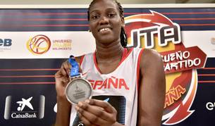 La jugadora de baloncesto,