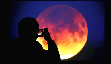 La superluna y el eclipse lunar visible anoche