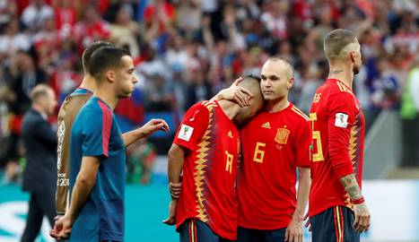 La eliminaci&oacute;n de Espa&ntilde;a, en im&aacute;genes