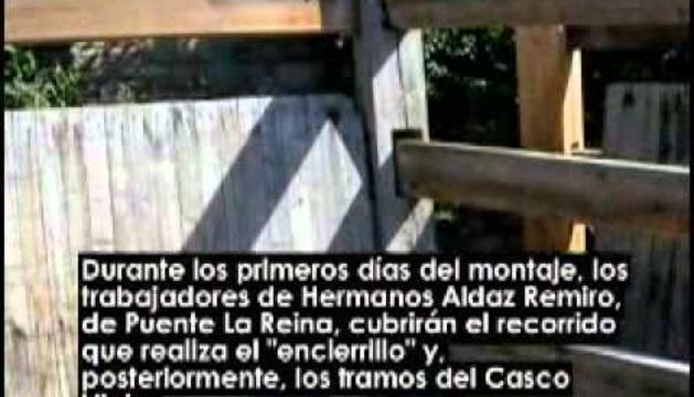 Comienzan a colocar el vallado del encierro