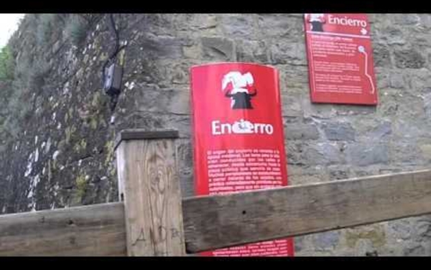 Colocación del vallado del encierro