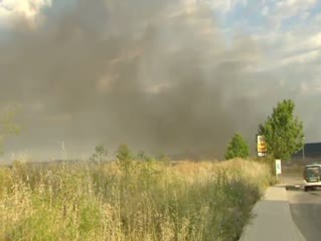 Arde en Arganda del Rey una planta de reciclaje de productos químicos