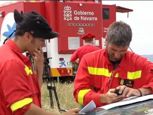 Incendio en Ujué