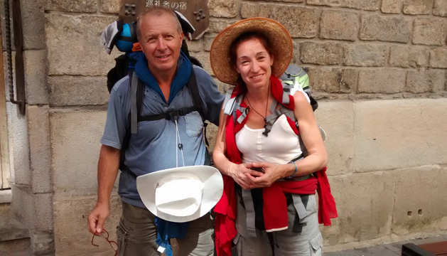 Peregrinos en Pamplona