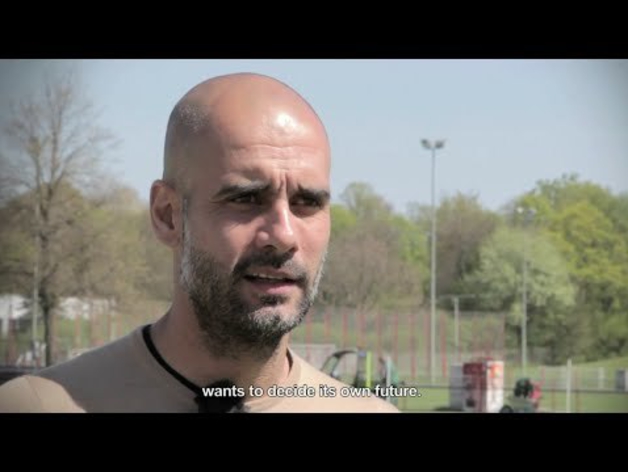 Guardiola: "Los catalanes quieren decidir su propio futuro"