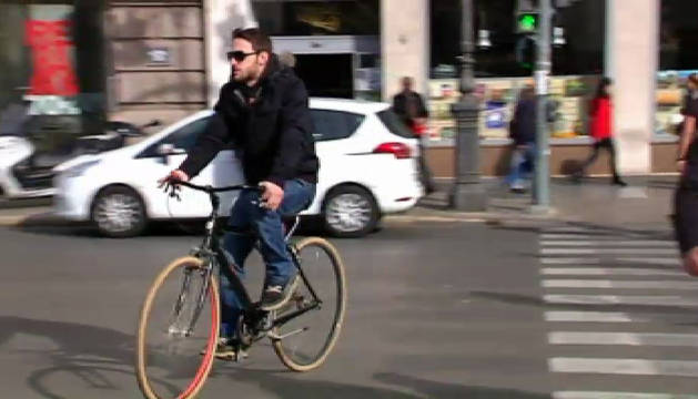 La contaminación que respiran los ciclistas