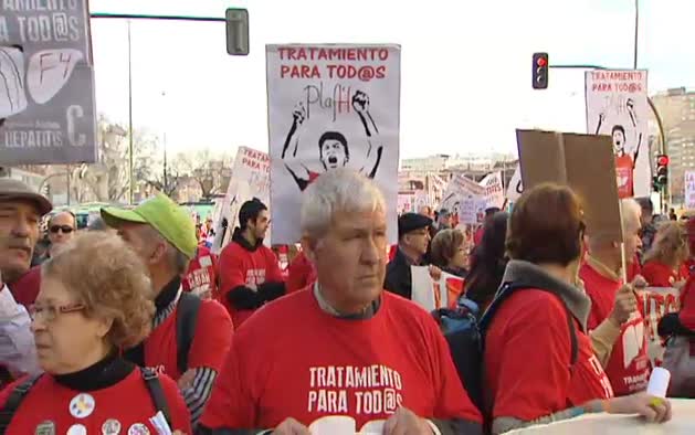Continúa la lucha de los enfermos de hepatitis C