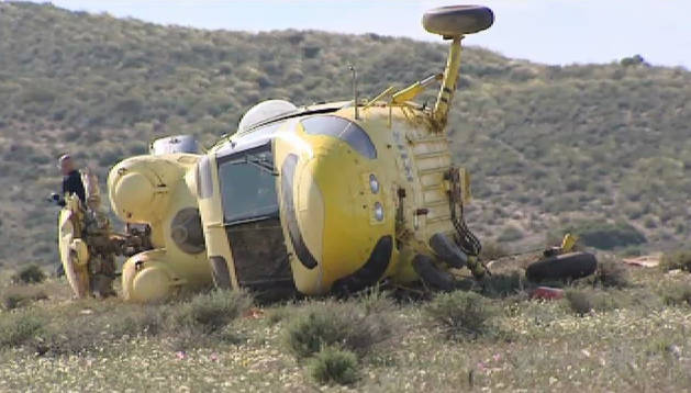 Misterioso accidente de un helicóptero en Almería