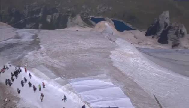 El área más afectada es la de las Dolomitas