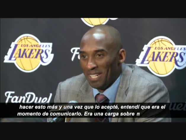 Kobe Bryant confirma su adiós al final de temporada