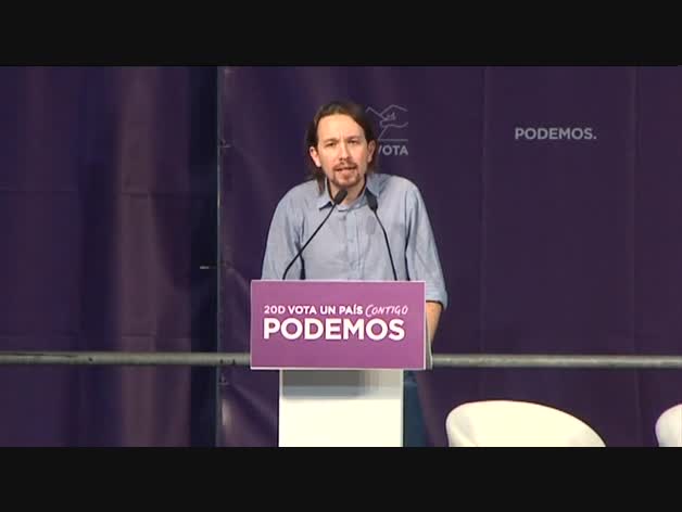 Pablo Iglesias: "Este país no puede volver al pasado"