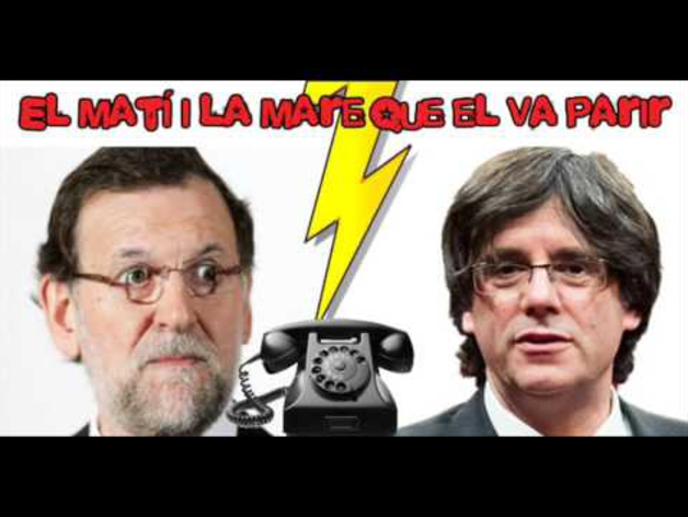 La broma de un imitador de Puigdemont a Rajoy.