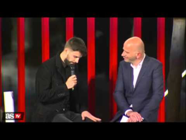Gerard Piqué, emocionado