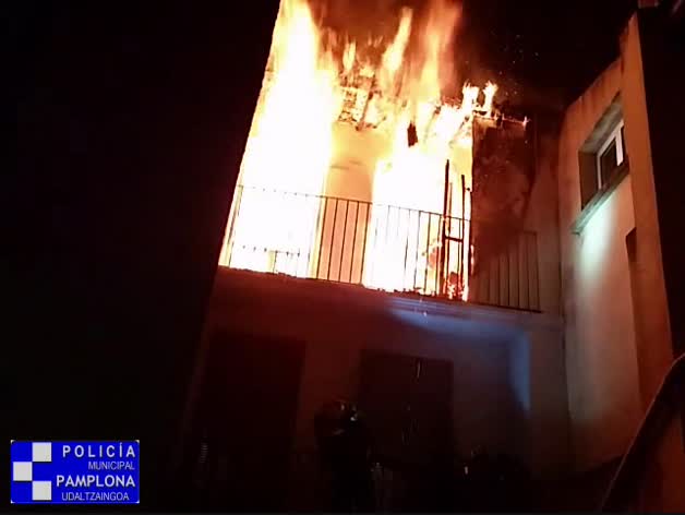Incendio en la calle del Carmen