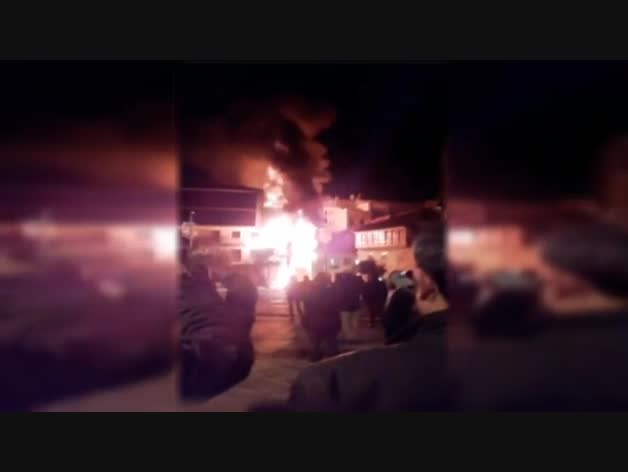 Incendio en el centro de Pontevedra