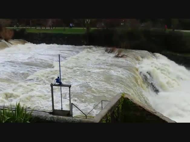 El río Ulzama, en la Trinidad de Arre