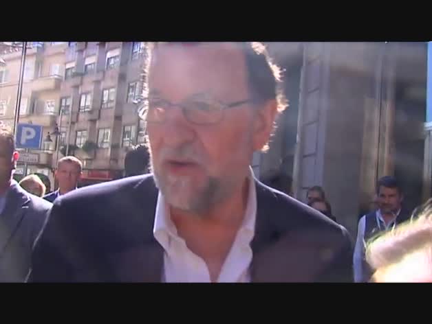 Rajoy visita Pontevedra: "Me siento estupendamente, esta es mi casa"