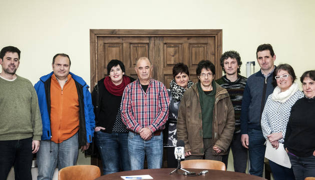 Pello Iriarte, Zuzen Karraskedo, Maider Sobrino, Florentino Goñi, Mª Joxe Iparragirre, Julio Molinuevo, Joseba Otondo,Lorenzo Sarratea, Marian Cestau y Lourdes Mariezkurrena.