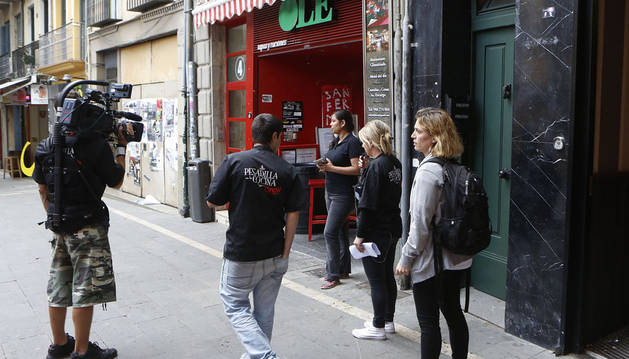 Alberto Chicote rueda en el restaurante Olé de Pamplona 'Pesadilla en la cocina'