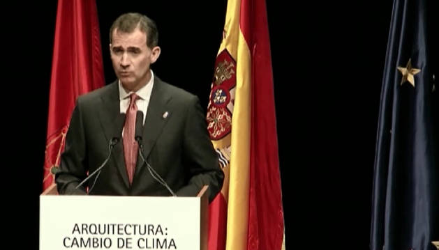Los Reyes inauguran el Congreso internacional de Arquitectura en Pamplona